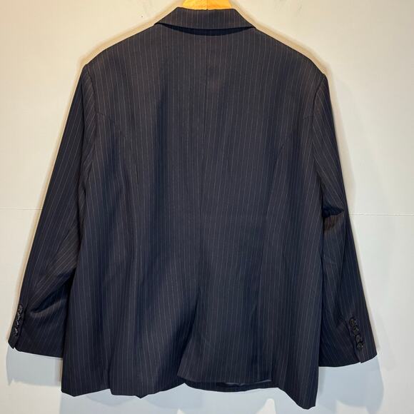 Anthropologie x Mare Mare Oversized Navy Striped Blazer - size Large - Picture 9 of 9